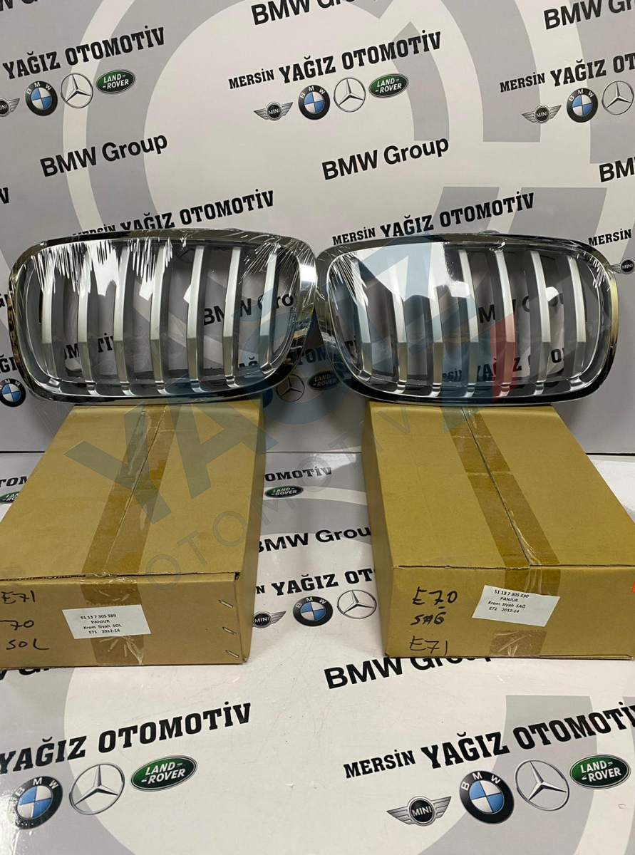 BMW E70-E71 KROM SAĞ SOL BÖBREK 7305589-7305590 - Görsel 2